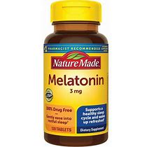 Nature Made Melatonin Supplement Vitamin | 3 Mg | 120 Tabs