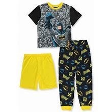 Batman Comic Panels 3-Piece Boys Pajama Set-Size 8