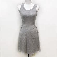 Anthropologie Dresses | Anthropologie Lilka Dress Gray Smocked Xs | Color: Gray | Size: Xs