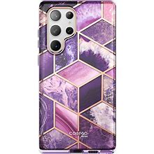 Galaxy S23 Ultra Cosmo Case - Marble Purple