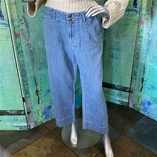 Loft Jeans | Loft Wide Denim Pants - Size 10 | Color: Blue | Size: 10