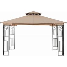 Sunjoy Tan Replacement Gazebo Canopy For 10 X 12 Regency II Patio Gazebo Easily Update Your Gazebo