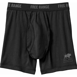 Men's Free Range Organic Cotton Bullpen Boxer Brief Underwear - Black 3XL - Duluth Trading Company