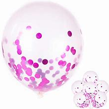 12-Inch Transparent Balloon 20Pcs Confetti Balloons Inflatable Wedding Supplies Party Wedding Decoration Rose Red