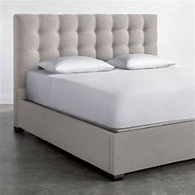 Sleep Number Soft Modern Upholstered Bed - Stone Linen - California King Adjustable Firmness
