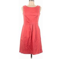 Ellen Tracy Casual Dress: Red Dresses - Women's Size 6