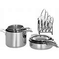 Cuisinart® Smartnest 11-Pc. Stainless Steel Cookware Set, Silver, 11 PC