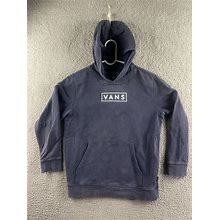 Mens Vans Gray Pullover Sweatshirt Hoodie Logo Fleece Size Small