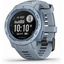 Garmin Instinct, Rugged Outdoor Watch With GPS, Features GLONASS And Galileo, Heart Rate Monitoring And 3-Axis Compass, Seafoam Light Blue (Renewed)