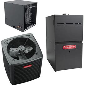 Goodman-5.0 Ton Cooling-100Kbtu/Hr Heating-Air Conditioner+Variable Speed Furnace System-15.2 SEER2-80% AFUE-Horizontal GSXH506010 GMVC801005CN CHPT4860D4