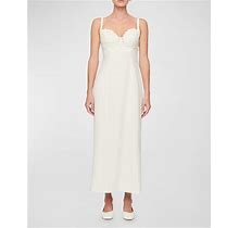 Clea Lucinda Bralette Maxi Dress, White, Women's, Petite, Casual & Work Dresses Maxi Dresses