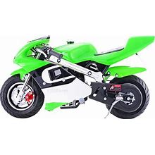 Go-Bowen 40Cc 4-Stroke Gas Pocket Bike - Mini Motorcycle - Green