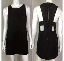Kimberly Ovitz Dresses | Kimberly Ovitz Shift Sheath Open Back Mini Dress | Color: Black | Size: 2