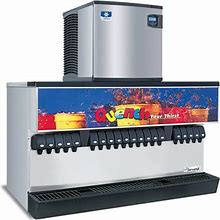 Multiplex 2706231 Countertop Ice & Soft Drink Dispenser W/ 20 Valves - 400 Lb Ice Capacity, 120V