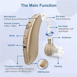 Hearing Aids For Seniors Rechargeable With Noise Canceling - Hearing Amplifiers For Adults With Severe Hearing Loss Ear Amplifier