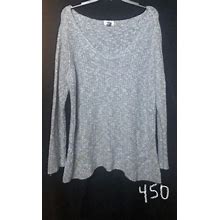 Old Navy Womens 1X Gray Sweater