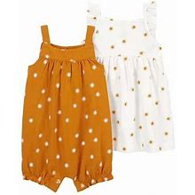 Carter's 2 Pc Baby Girls Sleeveless Sundress | Yellow | Regular 12 Months | Dresses Sundresses | Multi-Pack
