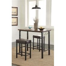 Linon Austin Dining Table And 2 Chairs Set, Black By Ashley, Furniture > Kitchen And Dining Room > Dining Room Sets