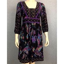 Venus Dresses | Venus Bk/Purple Dress Small | Color: Black/Purple | Size: S