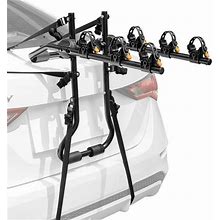 Costway 3-Bike Trunk Mounted Bike Rack Bike Carrier Rack For Sedan Hatchback Minivan SUV