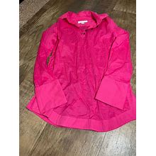 Isaac Mizrahi Shirt Dress Womens Xs Pink Long Sleeve