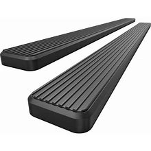 APS (Black Powder Coated 5in Running Boards Nerf Bars Side Steps Compatible With Chevy Tahoe GMC Yukon 2000-2020 4Dr (Exclude Z71 Denali Yukon XL)