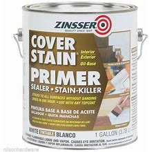4 Gal Zinsser Cover Stain Interior/Exterior Stain Blocking Primer/Sealer 3501