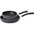 T-Fal 2Pc Ultimate Hard Anodized Nonstick Cookware Set Gray