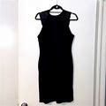 H&M Dresses | H&M Black Lace Body Con Dress | Color: Black | Size: L