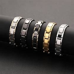 SUPER STORE Kayi Jewelry Men's Magnetic Bracelet Magnetic Therapy Hematite Titanium Steel Bracelet Detachable