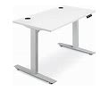 Electric Adjustable Height Desk - 48 X 24", White - ULINE - H-7033W
