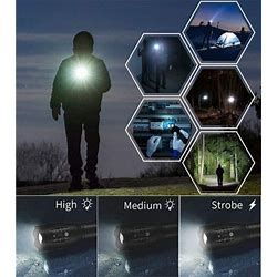 Super-Bright 90000LM LED Tactical Military Flashlight 5 Modes Zoomable Torch