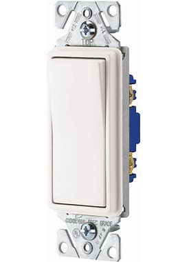 EATON Wiring 7501W-BOX 15-Amp 120-Volt Single-Pole Decorator, White