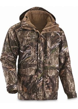 Guide Gear Steadfast 4-In-1 Hunting Parka 150 Gram Thinsulate Platinum With X-Static Waterproof, 2Xl, Realtree Edge
