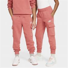 Nike Sportswear Club Fleece Big Kids' Cargo Pants In Red, Size: XL | FD3012-655