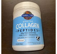 Garden Of Life Grass Fed Collagen Peptides - Unflavored 19.75 Oz Powder 08/2025