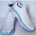 Avia Women's White Slip On Knit Athletic Trainers Sneakers Shoes Size