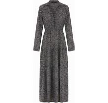Women's Long Sleeve Tiered Maxi Dress Black | Small | Hortons England