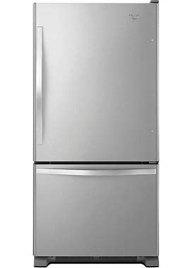 Whirlpool WRB322DMBM 22.1 Cu. Ft. Bottom-Freezer Refrigerator W/ Ice Maker - Stainless Steel - Stainless Steel - Refrigerators & Freezers - Bottom