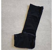 Diane Gilman DG2 Corduroy Pants Womens 18W Black Straight Leg Cotton Stretch