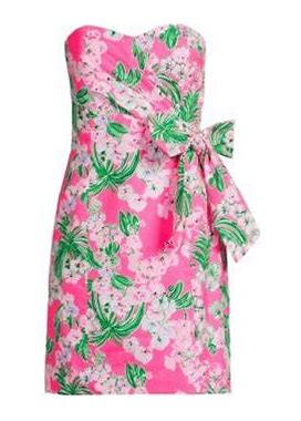 Lilly Pulitzer Women's Stela Floral Stretch Cotton Minidress - Roxie Pink - Size 2