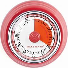 Kikkerland Essentials Magnetic Kitchen Timer, Red, One Size