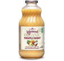 Lakewood Organic Cocktail Juice Nectar Pineapple Coconut Blend 32 Fl Oz