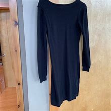Old Navy Dresses | Womens Long Sleeve Sweater Dress | Color: Black | Size: S