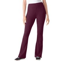 Plus Size Women's Stretch Cotton Bootcut Pant By Woman Within In Deep Claret (Size 2X)