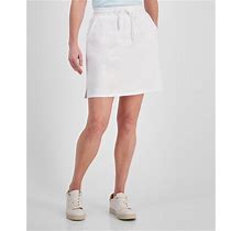 Style & Co Women's Jersey Skort, Regular & Petite, Created For Macy's - Bright White - Size L