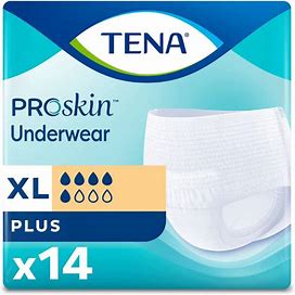 Tena Proskin Plus Protective Underwear, X-Large - 14/Bag