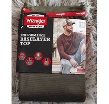 Wrangler Workwear Men's Baselayer Thermal Top, 1 Pack Green