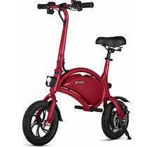 Jetson Bolt Folding Electric Ride-On Bike, Easy-Folding, Built-In Carrying Handle, Twist Throttle, Up To 15.5 MPH, Ages 13+