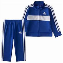 Adidas Baby Boys 2-Pc. Track Suit | Blue | Regular 18 Months | Clothing Sets Track Suits | Embroidered